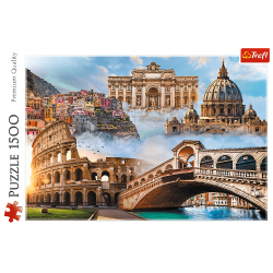 Trefl Trefl Puzzle 1500 - Obľúbené miesta: Taliansko