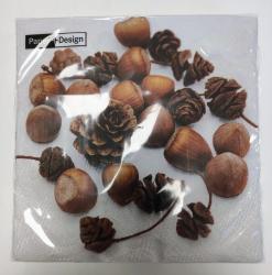 Obrúsky Cones and nuts 33x33cm
