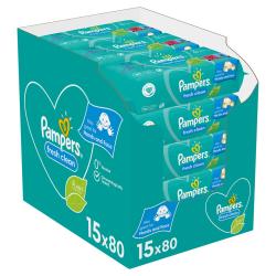 PAMPERS Fresh Clean Obrúsky vlhčené 15 Balení = 1200 ks