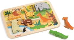 Janod Janod Drevené vkladacie puzzle pre najmenších ZOO Chunky