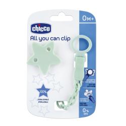 CHICCO Klip na cumlík All you can clip - star