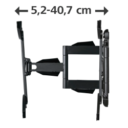 Hama nástenný držiak TV, 400x400, otočný, naklápateľný, vysúvací