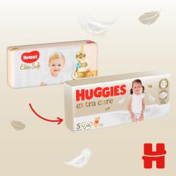 2x HUGGIES® Extra Care plienky jednorazové 5 (12-17 kg) 100 ks