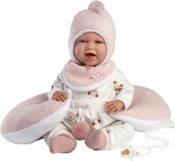 Llorens Llorens 74104 NEW BORN - realistická bábika bábätko so zvukmi a mäkkým látkovým telom - 42