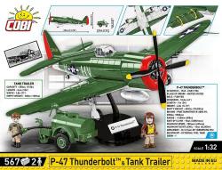 Cobi Cobi 5736 II WW P-47 Thunderbolt & cisterna, 1:32, 567 k, 2 f EXECUTIVE EDITION