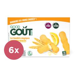 6x GOOD GOUT BIO Piškóty s esenciálnym citrónovým olejom (120 g), 8m+