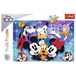 Trefl Trefl Puzzle 100 dielikov - Vo svete Disney je veselo / Disney 100 Výročie