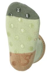 STERNTALER Ponožky protišmykové na lozenie Lev a Les ABS 2ks v balení zelená chlapec veľ.20 12-24m