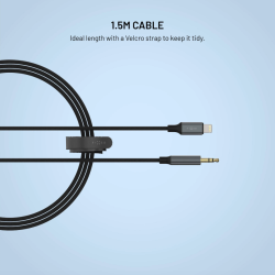 FIXED Link adaptér Lightning na 3.5mm Jack 1.5m space gray