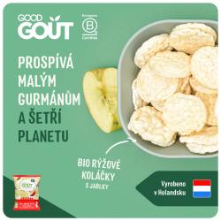 GOOD GOUT BIO Mini ryžové bezlepkové koláčiky s jablkami 40 g