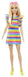 Mattel Mattel Barbie Modelka - prúžkované šaty s volánom