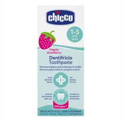 CHICCO Pasta zubná Jahoda s fluórom 50ml, 1-5r