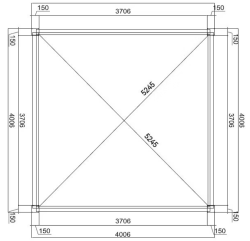 Rojaplast ROJA PRESTIGE 4x4 m