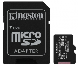 Kingston Canvas Select Plus MicroSDXC 256GB class 10 (r100MB,w85MB)