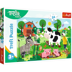 Trefl Trefl Puzzle 24 Maxi - Rodina Treflíkov / Studio Trefl Rodzina Treflików