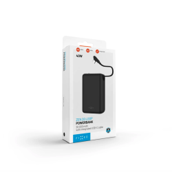FIXED FIXED Zen 20 Loop USB-C 20000mAh 40W s LCD displejom a integrovaným káblom