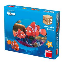 Dino Dino Drevené kocky Nemo 12 ks