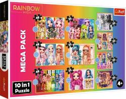Trefl Trefl Puzzle 10v1 - Kolekcia módnych bábik / MGA Rainbow high