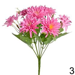 Kytica chryzantémy ružová X7 30cm