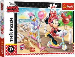 Trefl Trefl Puzzle 200  Minnie na pláži / Disney Minnie