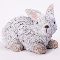 Zajac biely strapatý 44x29x26cm