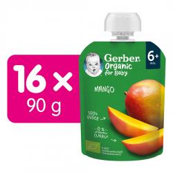 16x GERBER Organic Kapsička mango 90 g?