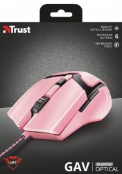 Trust GXT 101P Gav Optical Gaming - pink