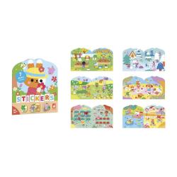 Janod Janod Stickers Samolepky Vidiek 7 predlôh