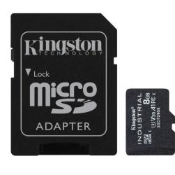 Kingston Industrial MicroSDHC 8GB class 10 (r100MB,w80MB)