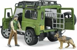 Bruder Bruder 02587 Land Rover Defender, figúrka poľovníkov a psa