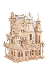 Woodcraft construction kit Drevené 3D puzzle Fantasy vila
