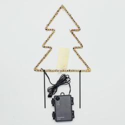 Zápich LED strom kov 17,5x30,5cm