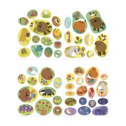 Janod Janod Stickers Samolepky Les 7 predlôh