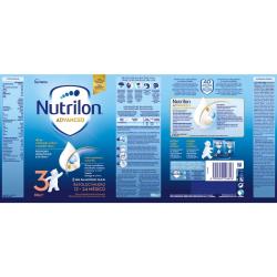 3x NUTRILON 3 Batoľacie mlieko 800 g, 12+