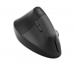 Logitech Lift LEFT Vertical Ergonomic Mouse for Business - GRAPHITE / BLACK