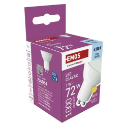 Emos Classic MR16 7W GU10 1000lm studená biela