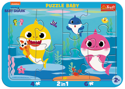 Trefl Trefl Baby puzzle s rámčekom - Baby Shark