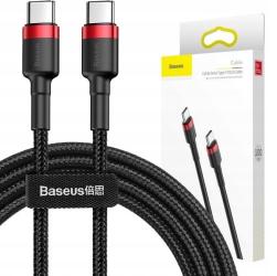 Baseus Cafule Series USB-C to USB-C PD2.0 60W Flash 1m červeno-čierny