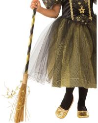 Rubies Čarodejnica zlatá hviezda detský kostým veĺkosť (110-116cm)