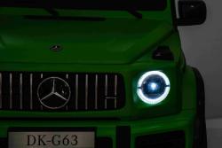 BENEO Mercedes-Benz G63 AMG 4x42 Dvojmiestne 24V, zelené lak, MP4 s USB/AUX vstup, Pohon 4x4, Batéri