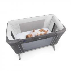 CHICCO Postieľka Next2Me Forever - Moon Grey