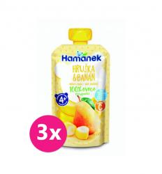 3x HAMÁNEK Hruška & banán 100 g