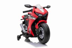 BENEO HONDA CBR 1000RR, Licencované, 12V batéria, Plastové kolesá, 30W motor, LED svetlá, pevný rám,