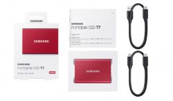 Samsung T7 500GB red