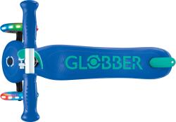 Globber Scooter Globber detská kolobežka Plus - Primo Plus Lights V2 - Svietiaca  Navy Blue/ Emerald