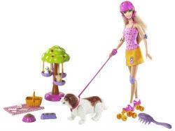 Mattel Barbie Bábika so psíkom v parku