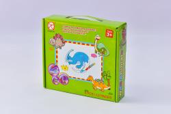 MAC Toys Vyfarbovacie puzzle zvieratá
