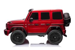 BENEO Mercedes-Benz G63 AMG 4x42 Dvojmiestne 24V, červené lak, MP4 s USB/AUX vstup, Pohon 4x4, Batér