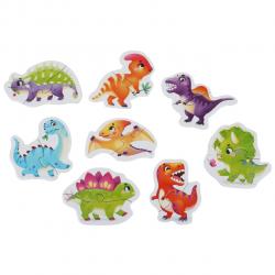 Puzzlika Puzzlika 15252 Dinosaury - puzzle 8 zvieratiek - 16 dielikov