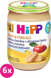 6x HiPP BIO Jablká a banány s detskými keksami 190 g